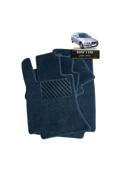 Oto Halı Paspas Seti Bmw 3 E46 2000 2007 Uyumlu Sport Kaymaz & Şık Tasarım