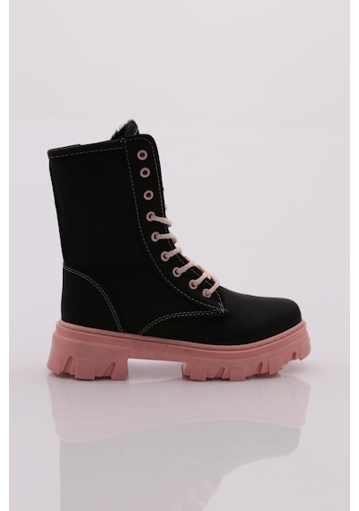 Dgn F2118 Çocuk Bot F2118-2427-R8753 Siyah - Pudra