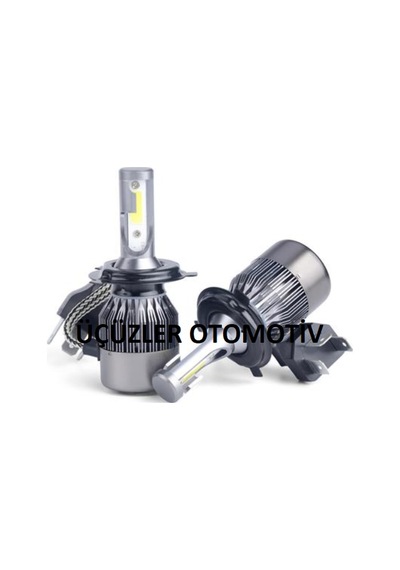Ampul H4 Led Xenon Set 2'Li 6500K 12V Uzun Kısa