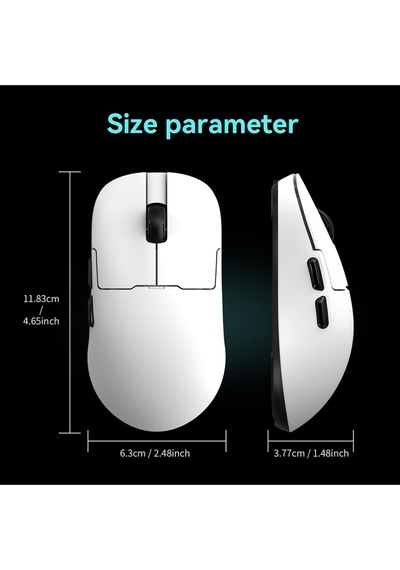 Aj159p Mc 3 Modlu 1000hz 12.000 Dpı Manyetik Şarj İstasyonlu Paw 3311 Optik Sensör Gaming Mouse Diğer