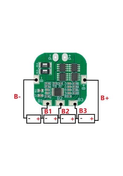 4S 20A Lityum Batarya BMS Koruma Kartı Pil Li-ion 18650 16.8V  2