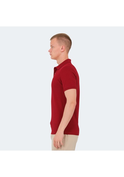 Slazenger VALE KTN Erkek Polo Yaka Bordo Tişört