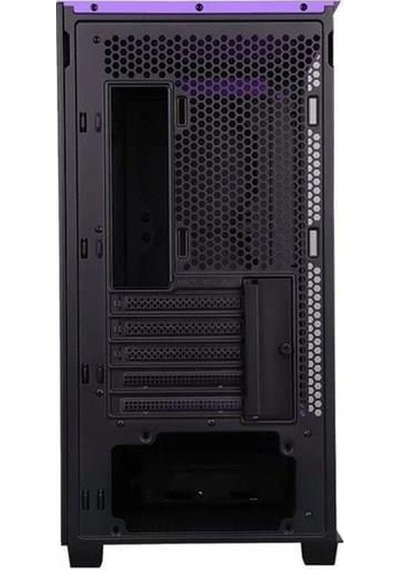 Powerboost PB-P2252BP USB 3.0 Mesh Ring ARGB Fan ATX Oyuncu Kasası Siyah-Mor