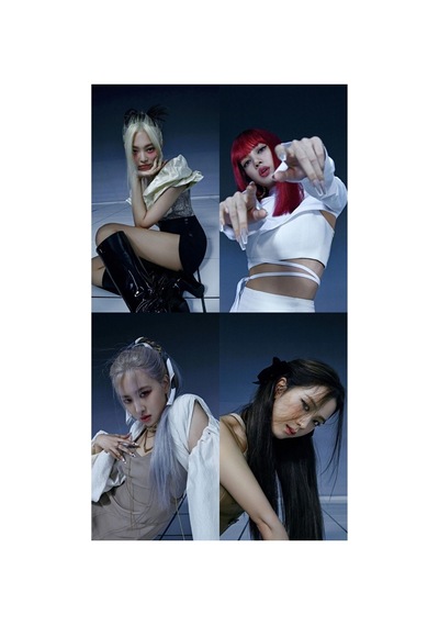 Kpop-blackpink Büyük 5 No Kartpostal 10cm 15cm Desenli 4'lü Kartpostal Seti
