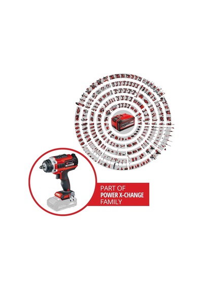 Einhell Professional Akülü Darbeli Somun Sıkma Impaxxo 18/450 Power X-change Li-ıon, 18 V, 400 Nm, 3 Vitesli Şanzıman, Kömürsüz Motor, Akü Ve Şarj Cihazı Dahil Değildir - 4510070
