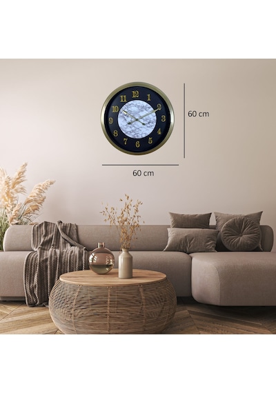 Eskitme Noble 60 X 60 Cm Metal Duvar Saati Diğer
