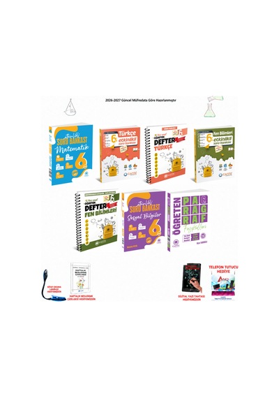 Çanta 6. Sınıf Tüm Dersler 240 7 Kitap Seti