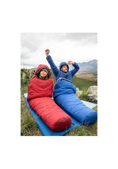 Dreamer Ultralight -32 C Kışlık Kamp Uyku Tulumu Seti - Kırmızı/mavi 2 Adet Kırmızı