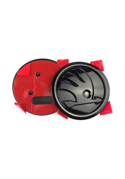 Parlak Siyah 9cm-pcs-80mm 90mm Abs Amblem Skoda Fabia 1 2 Octavia A7 Rs Superb Hızlı Yeti Karoq Görüş Araba Kafa Ön Ark