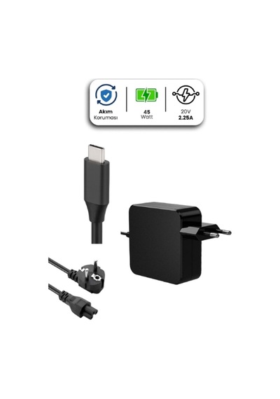 20v 2.25a Type-c 45w Lenovo İçin Laptop Adaptör