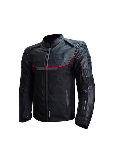 Prosev Falcon Red 4 Mevsim Motosiklet Montu Siyah