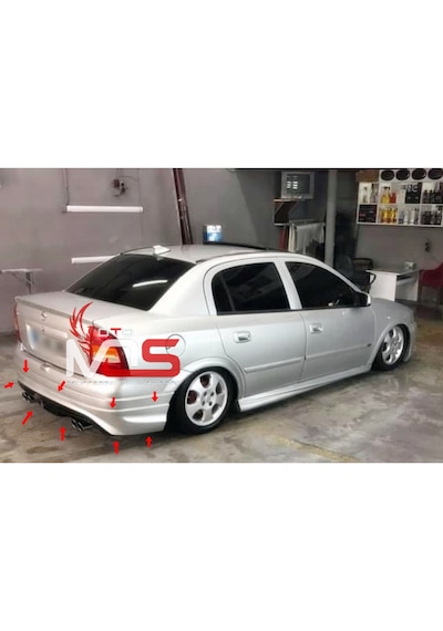 Opel Astra G Sedan Custom Arka Tampon Eki Fibeglass Boyasız