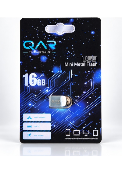 Qar Usb Flash Bellek Mini Metal 16 Gb Usb 3.0  Güvenli