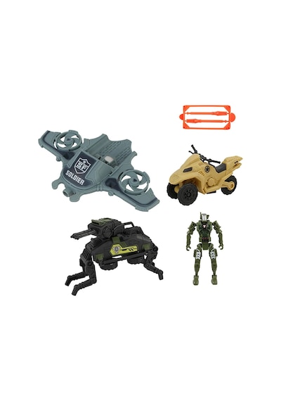 Mc Robowar Scuba Motor Dörtlü Asker Seti