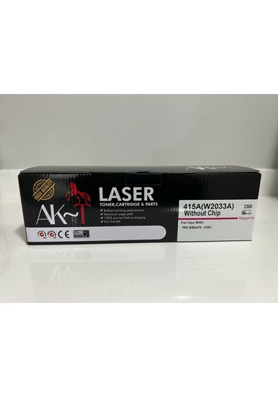 Ak Hp W2033a 415a Chipsiz Kırmızı Uyumlu Toner 2300 Sayfa