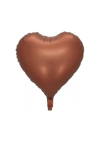 Çikolata Kahve Kalp Folyo Balon 40cm Sevgililer Günü Evlilik Teklifi Romantik Doğum Günü