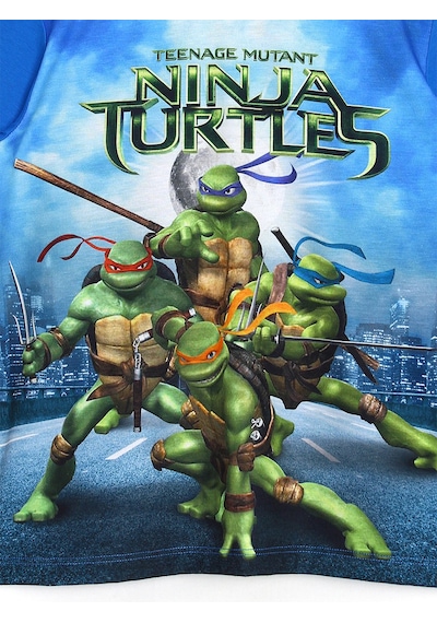 Ninja Turtles Ninja Kaplumbağalar 3D Baskı Kısa Kollu Yazlık Erkek Çocuk T-Shirt