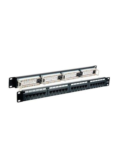 Pg 1u 24port Cat6 Utp Dolu Patch Panel Pg-24-d