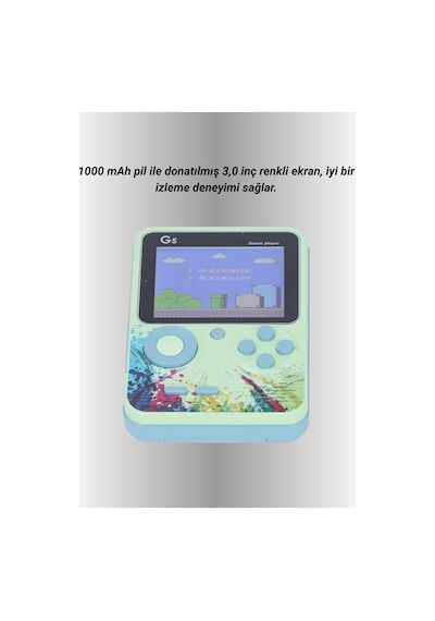 Hepsi G5 Game Box Retro Mini Oyun Konsolu 500 Dahili Oyun Yeni Nesil Najmaddin
