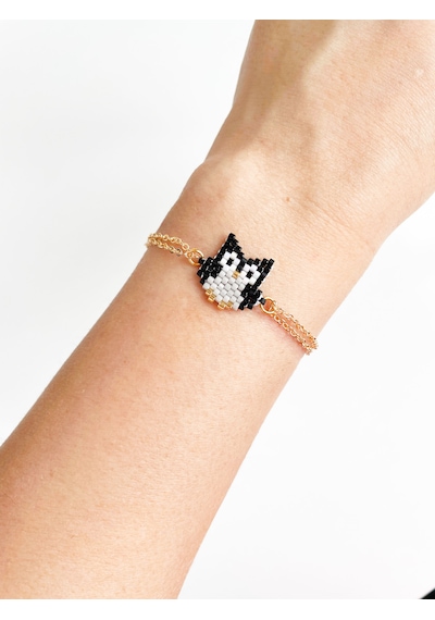 Nevoaccessory Baykuş Miyuki Charm Bileklik Çok Renkli
