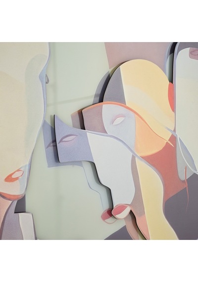 Mudo Home Vıbrant Humans Çerçeveli Tablo 100x150 Cm