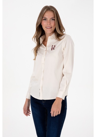 U.s. Polo Assn. Kadın Gömlek Desenli 50308653-vr256 İnci