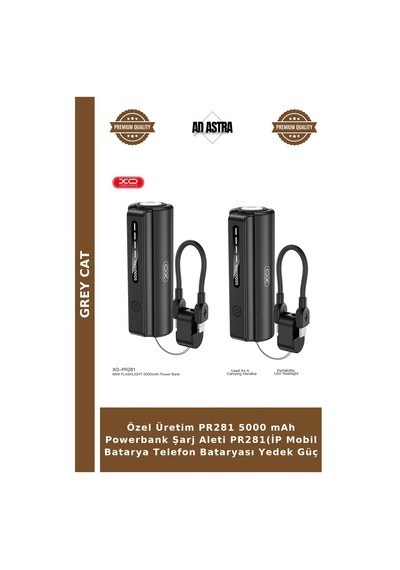 Özel Üretim Pr281 5000 Mah Powerbank Şarj Aleti Pr281 İp Mobil Batarya Telefon Bataryası Yedek Güç Çok Renkli