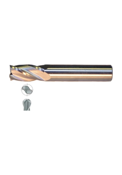 Fett 9mm Mastercut Standart Sert Metal 2 Ağızlı Küresel Karbür Parmak Frezesi
