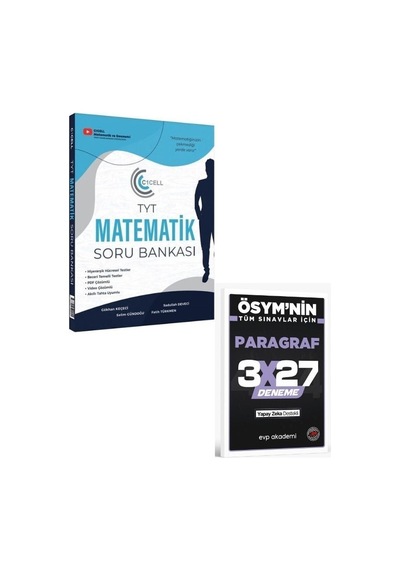 2027 C1cell 2027 Tyt Matematik Soru Bankası+ Evp Akademi Paragraf