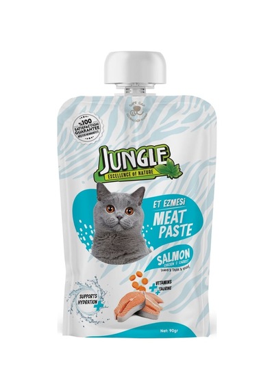 Jungle 90 Gr Et Ezmesi Kedi Taze Somonlu & Tavuklu Jngc-012 20'li Paket