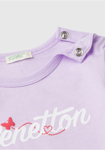 United Colors of Benetton Yenidoğan Kız Tshirt 3ı1xa1052 Açık Pembe