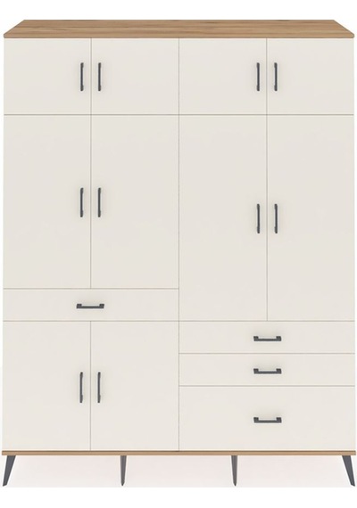 Hyperion Gardrop 5 Raflı 4 Çekmeceli 2 Askılı 176x44x221 Çam-aytaşı Aytaşı Hyperion Gardrop 5 Raflı 4 Çekmeceli 2 Askılı 176x44x221 Çam-aytaşı Aytaşı