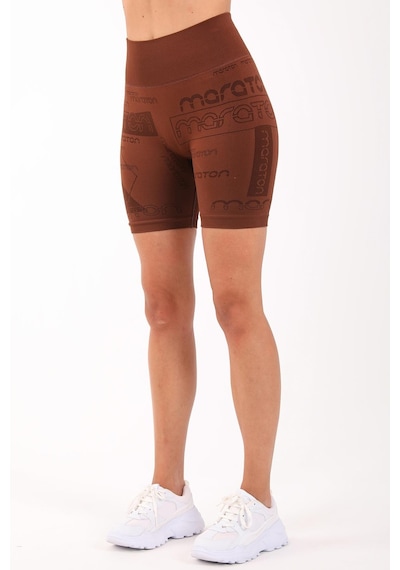 Maraton Active Slimfit Kadın Koşu Sepya Şort 818015-sepya