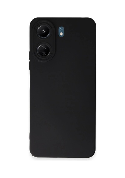 Herşeytrend Xiaomi Redmi 13c Kılıf Nano İçi Kadife Silikon - Siyah Çok Renkli