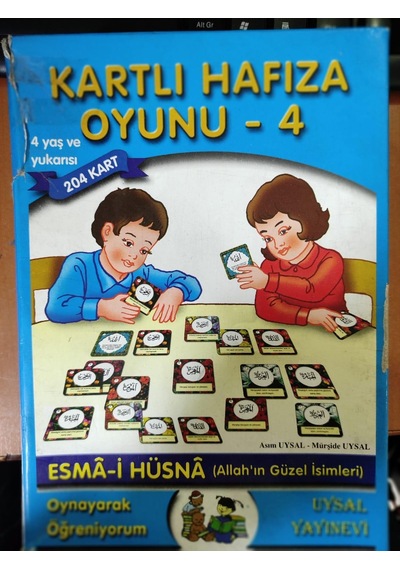 Kartlı Hafıza Oyunu-4 Esmai Hüsna - Uysal Yayınevi