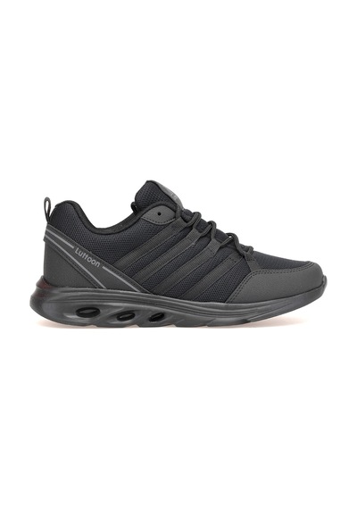 Elit Asprt4138 Erkek Klasik Sneaker Siyah - Füme Siyah - Füme