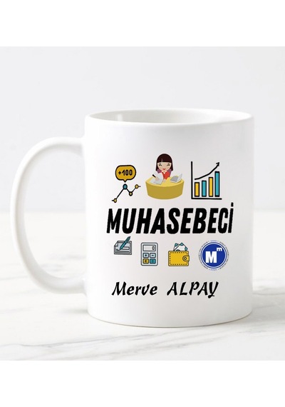 Nilhediye Bayan Muhasebeci Kupa Bardak - 487084737