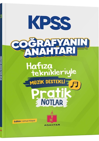 Kpss 2026 Coğrafyanın Anahtarı Müzik Destekli Pratik Notlar - Umut Kaya