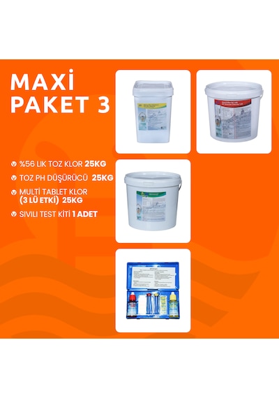 Havuz Bakım Seti Maxi Paket 3
