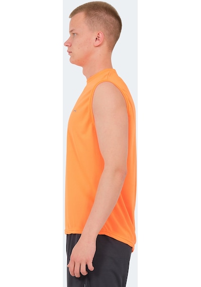 Slazenger RAJYA Erkek Kolsuz Turuncu Tişört