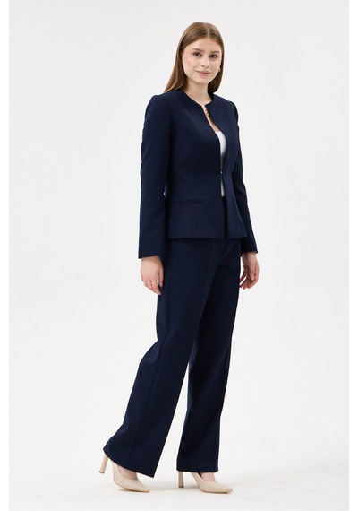 Velnara Moda Lacivert Klasik Kadın Takım Elbise-sıfır Yaka Ceket & Boru Paça Cepli Pantolon Lacivert - 927010459 Lacivert Velnara Moda Lacivert Klasik Kadın Takım Elbise-sıfır Yaka Ceket & Boru Paça Cepli Pantolon Lacivert - 927010459 Lacivert