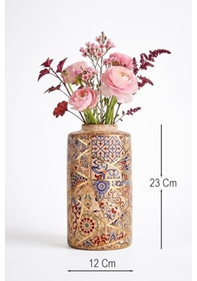 Ayrex Debut Handmade Seramik Vazo / El Yapımı, Canlı Renkli, Dekoratif Aksesuar / 11-30 Cm Yükseklik / Modern Ve Kla Genel