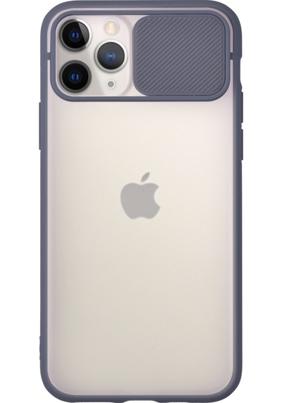 Apple Uyumlu  iPhone 12 Pro Kapak Lensi Açılır Kapanır Kamera Korumalı Silikon Kılıf