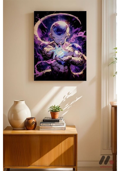 Dragon Ball Frieza Anime Poster, Çerçevesiz Yüksek Kalite Duvar Afişi - Anime Severlere Özel Hediye