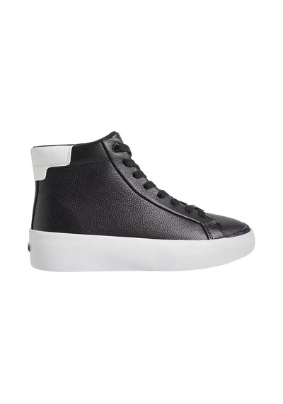 Calvin Klein Vulc Hıgh Top Lth, 0gm Siyah Kadın Spor Ayakkabı