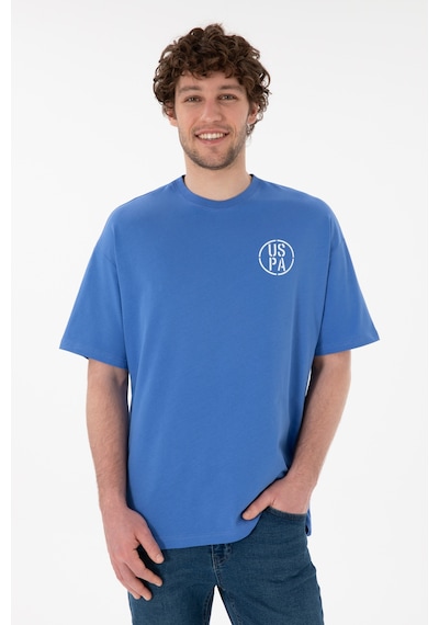 U.S. Polo Assn. Erkek Oversize Fit Bisiklet Yaka İndigo Tişört 50305904-VR028 U.S. Polo Assn. Erkek Oversize Fit Bisiklet Yaka İndigo Tişört 50305904-VR028