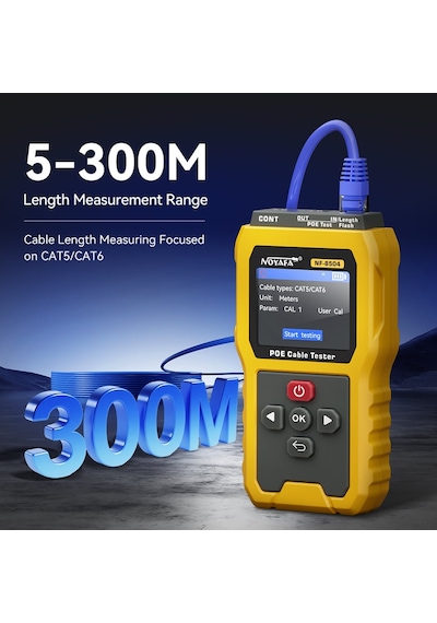 Noyafa Nf-8504 Poe Kablo Test Cihazı 2.4 İnç Lcd Ekranlı
