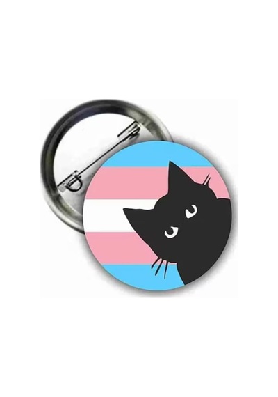 Ms Major Selection Transgender Pride Flag Cat Gökkuşağı Buton Rozet Diğer