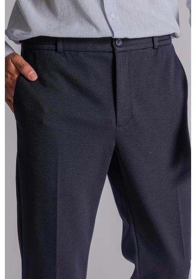 Beli Yarım Lastikli Chino Slim Fit Crop Pantolon Siyah Lacivert Beli Yarım Lastikli Chino Slim Fit Crop Pantolon Siyah Lacivert