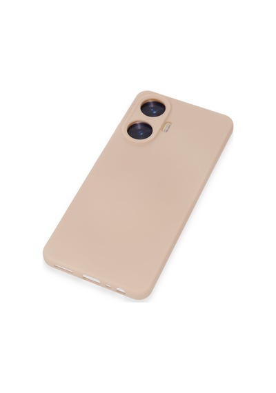 Newface Realme C55 Kılıf Nano İçi Kadife Silikon - Pudra pudra